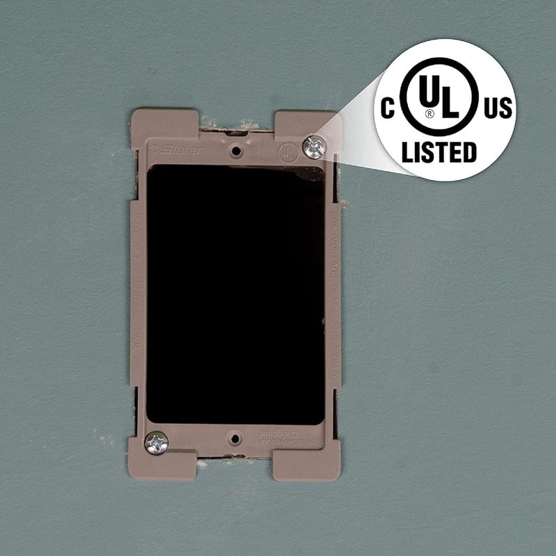 OnQ Legrand/ AC101001 1-Gang Low Voltage Bracket, Retrofit , Grey - Image 3